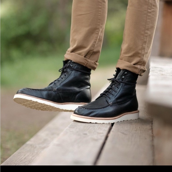 Nisolo Mateo All Weather Leather Boots Black Mens 8.5 NWT main image 8